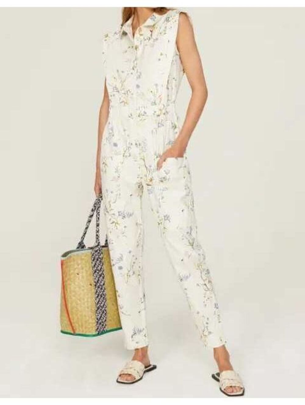 Scotch & Soda Amsterdam Sleeveless Floral Jumpsuit